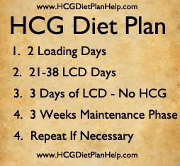 Hcg Diet Calorie Chart